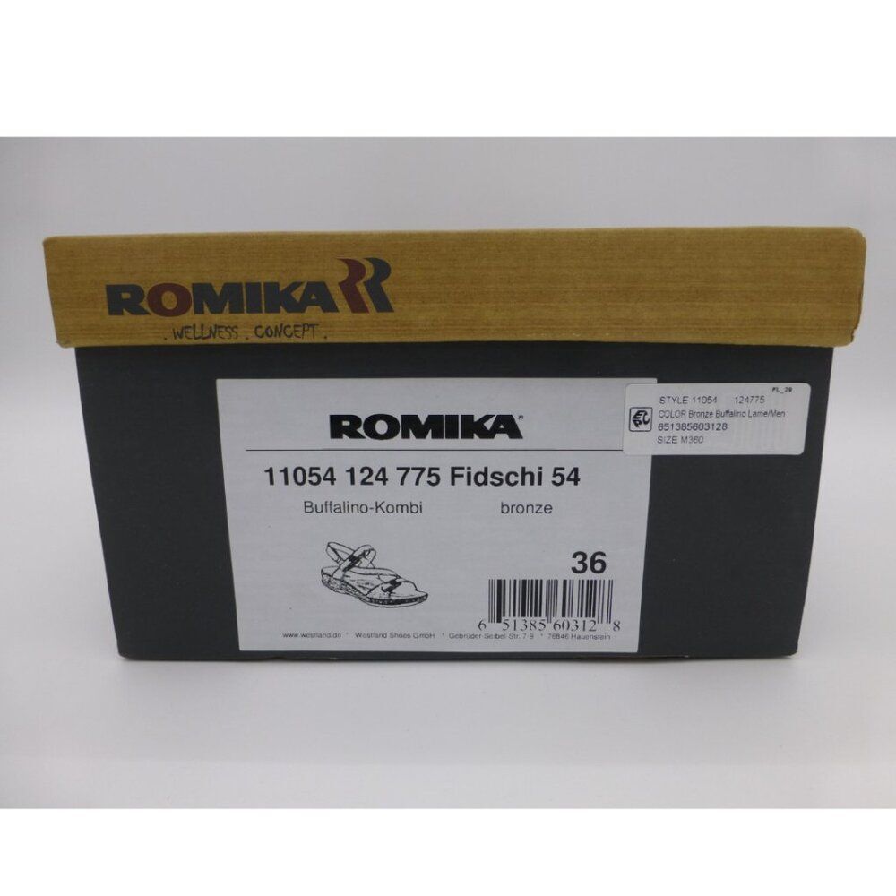 NIB - Romika Fidschi Bronze Sandals Size 36 (Size 5.5 US) - Picture 3 of 13